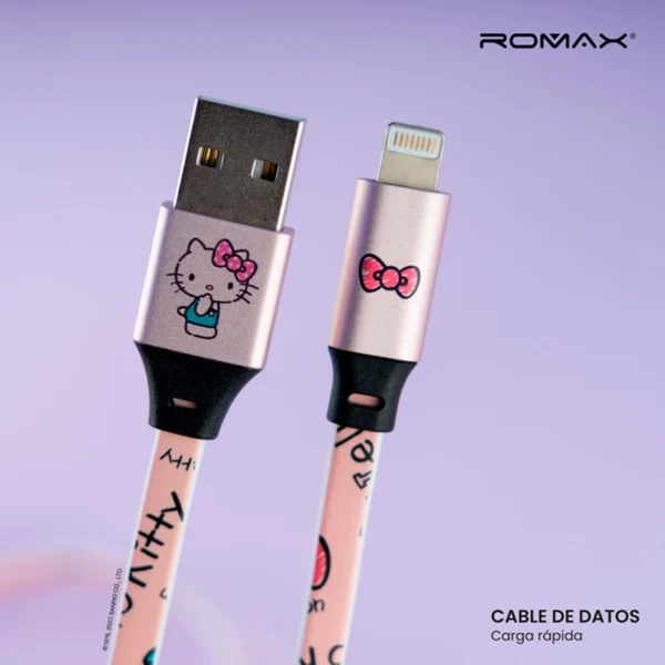 cable para iPhone hello kitty
