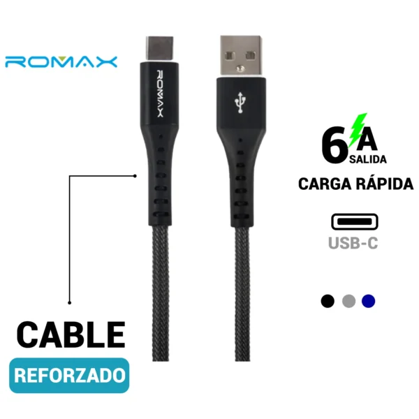 cable tipo c 6 amperios
