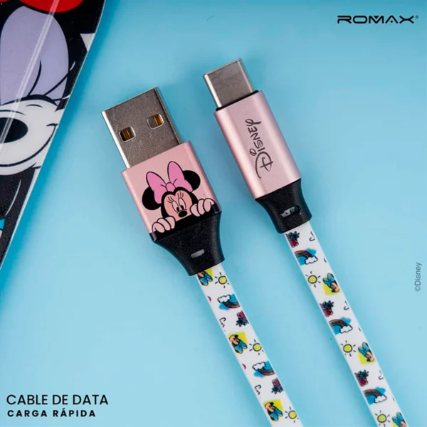 cable tipo c minnie mouse
