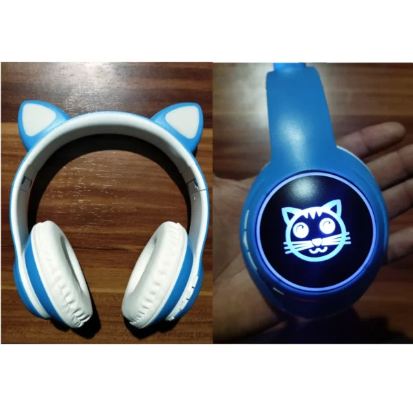 audífonos bluetooth cat azul