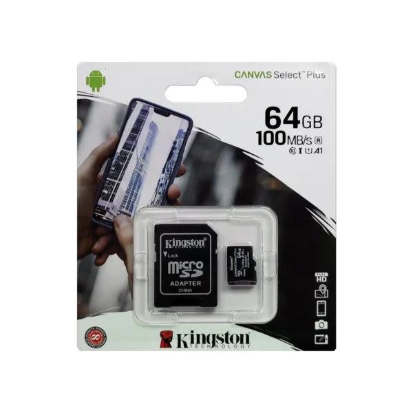 memoria microSD 64GB kignston