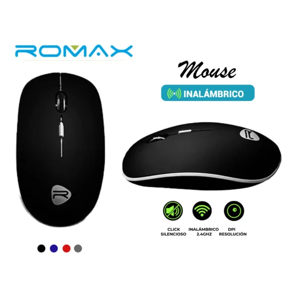 mouse inalambrico romax